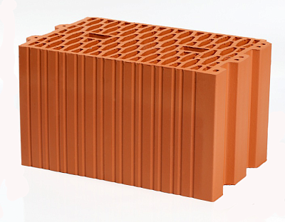 Картинка Кирпич - Керамические блоки Керамический блок 25   : М-150 размером 380x250x219. Цвет красный, производство Пятый элемент кирпичный завод 